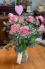 Pink Rose Vase